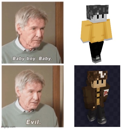 wilbur soot | image tagged in baby boy baby evil,dream smp | made w/ Imgflip meme maker