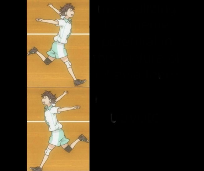Oikawa Naruto Running Blank Meme Template