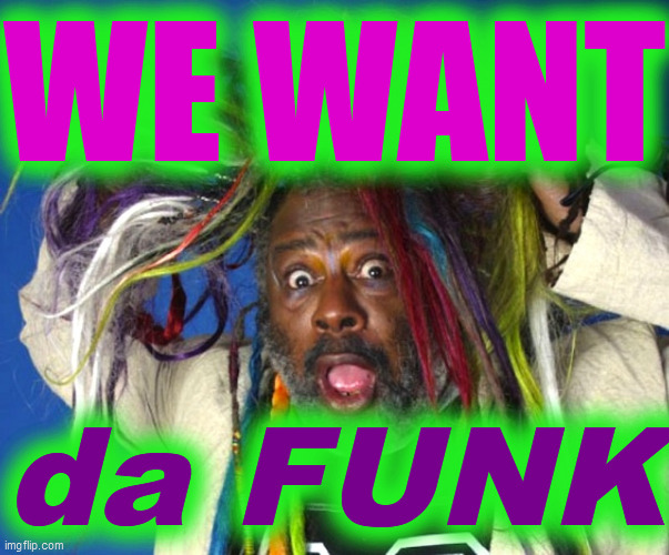 George Clinton  | WE WANT da FUNK | image tagged in george clinton | made w/ Imgflip meme maker