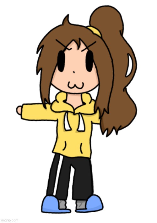 T-posing Lily | image tagged in t-pose | made w/ Imgflip meme maker