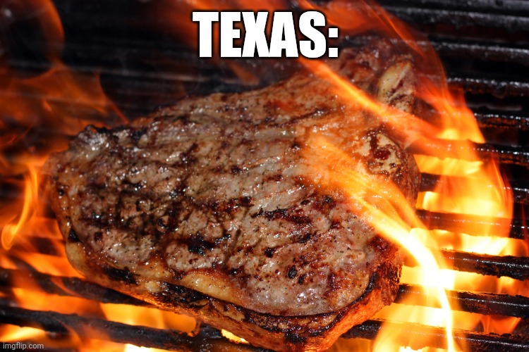 steak | TEXAS: | image tagged in steak | made w/ Imgflip meme maker
