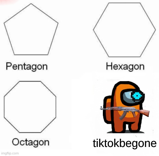 tiktokbegone | tiktokbegone | image tagged in memes,pentagon hexagon octagon | made w/ Imgflip meme maker