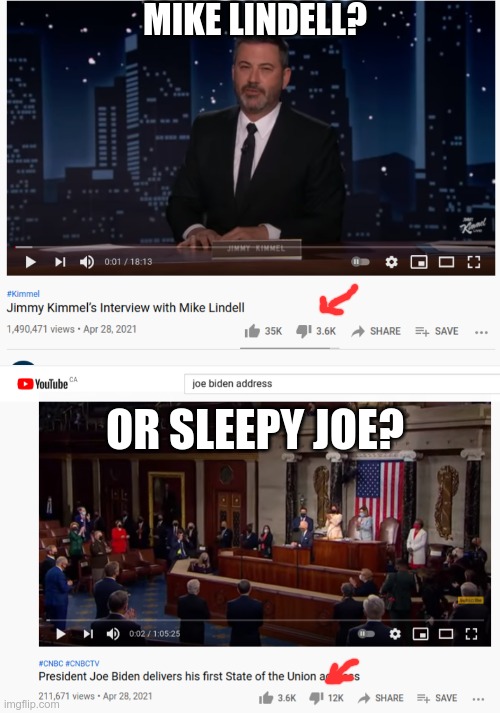 Not My President | MIKE LINDELL? OR SLEEPY JOE? | image tagged in sleepy joe,election fraud,maricopa is coming | made w/ Imgflip meme maker