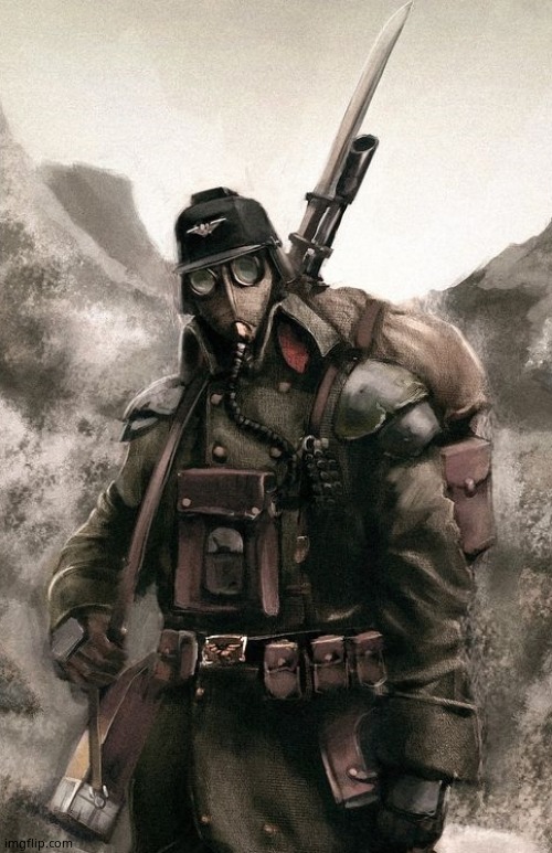 Death Korps Guardsman | image tagged in death korps guardsman | made w/ Imgflip meme maker