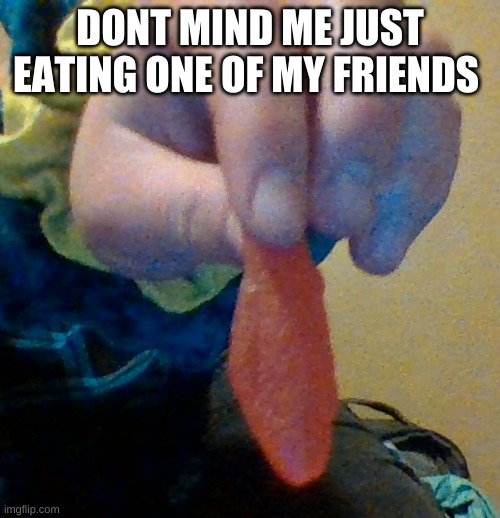 DONT MIND ME JUST EATING ONE OF MY FRIENDS | made w/ Imgflip meme maker