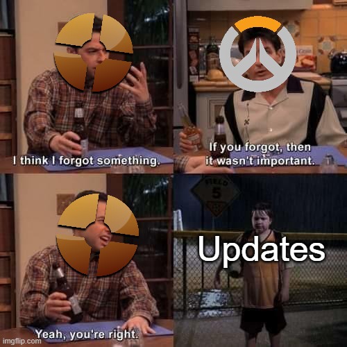 hmmmm.... | Updates | image tagged in i think i forgot something | made w/ Imgflip meme maker