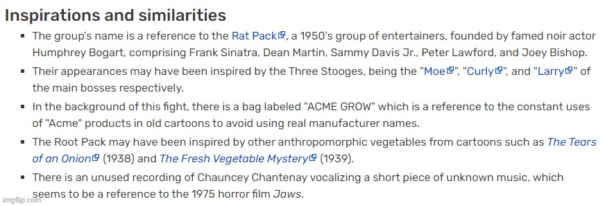 Um... Where is the ATHF inspiration in this trivia from a wiki? | image tagged in memes,cuphead,aqua teen hunger force,athf,aqua teen | made w/ Imgflip meme maker