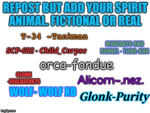 TwT | Glonk-Purity | made w/ Imgflip meme maker