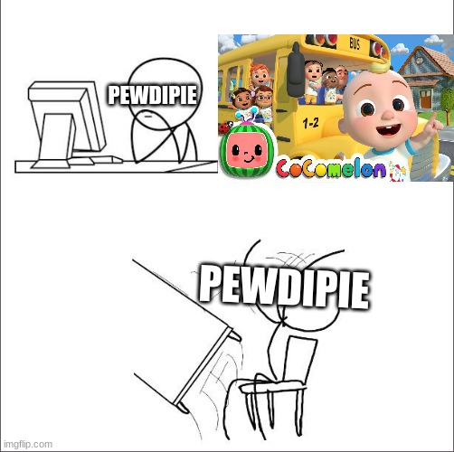 When I found out fnaf 2 was a prequel | PEWDIPIE; PEWDIPIE | image tagged in when i found out fnaf 2 was a prequel | made w/ Imgflip meme maker