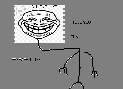 High Quality Trollge knows Blank Meme Template