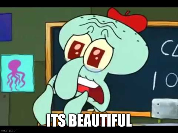 It's Beautiful | ITS BEAUTIFUL | image tagged in it's beautiful | made w/ Imgflip meme maker