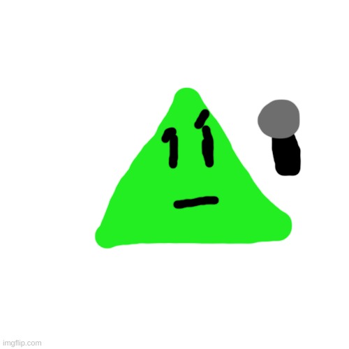 a new idle for lime the triangle (frozen) i will come out with a new sprite sheet soon | image tagged in white screen 45447448 | made w/ Imgflip meme maker