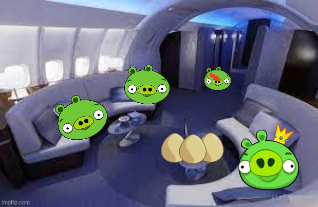 the pigs on their 747 | made w/ Imgflip meme maker