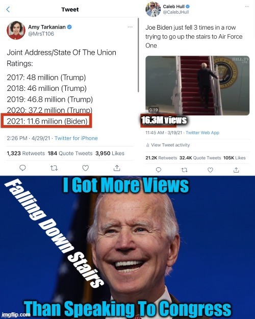 81 Million Votes....I Don't Think So! | image tagged in politics,joe biden,falling down,state of the union,funny | made w/ Imgflip meme maker