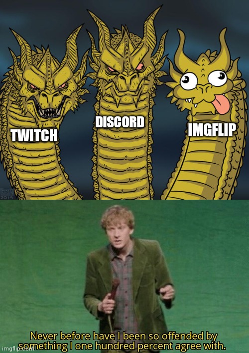 Ree | DISCORD; IMGFLIP; TWITCH | image tagged in discord,twitch,imgflip | made w/ Imgflip meme maker
