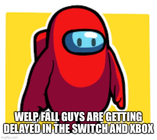 Is this Fall Guys? | WELP, FALL GUYS ARE GETTING DELAYED IN THE SWITCH AND XBOX | image tagged in is this fall guys | made w/ Imgflip meme maker