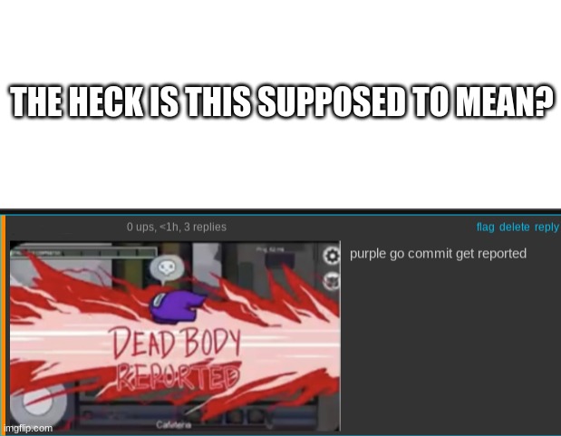 what is this | THE HECK IS THIS SUPPOSED TO MEAN? | image tagged in blank white template | made w/ Imgflip meme maker