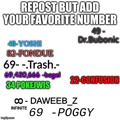 69 -POGGY | made w/ Imgflip meme maker