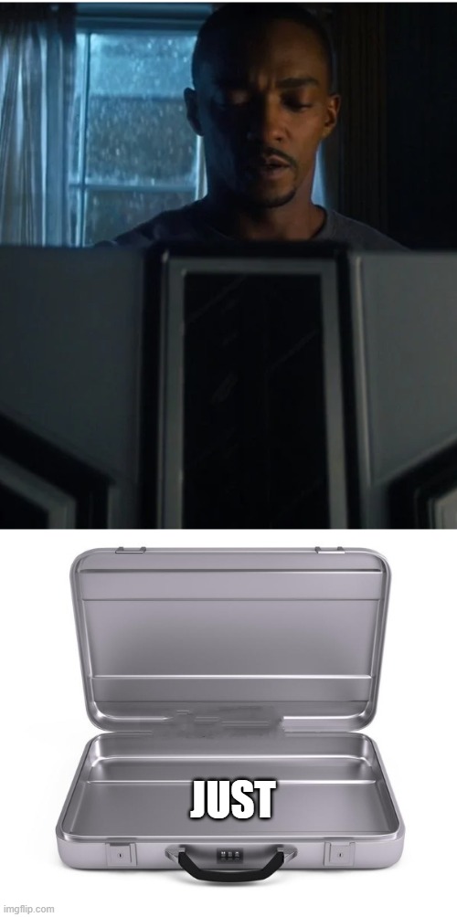 Sam Wilson Case | JUST | image tagged in sam wilson case | made w/ Imgflip meme maker