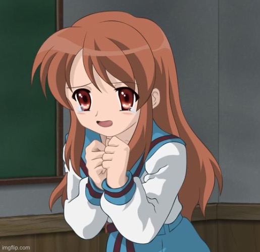 Mikuru Blush | image tagged in mikuru blush | made w/ Imgflip meme maker