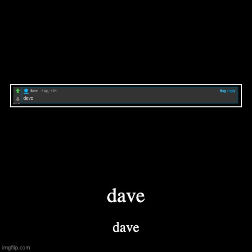 dave | image tagged in funny,demotivationals | made w/ Imgflip demotivational maker