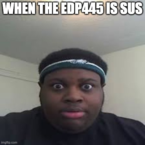 pedooo | WHEN THE EDP445 IS SUS | image tagged in edp | made w/ Imgflip meme maker