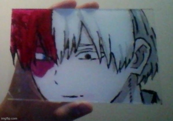 My first anime glass painting  rOnePunchMan