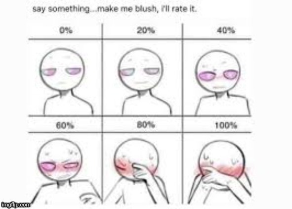 Imagine blushing | made w/ Imgflip meme maker