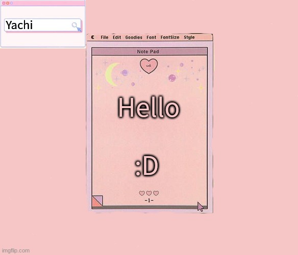 Yachis temp | Hello; :D | image tagged in yachis temp | made w/ Imgflip meme maker