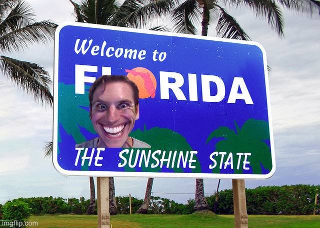 for all the snowbirds out there | image tagged in florida,canada | made w/ Imgflip meme maker