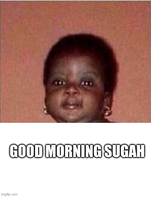 Good Morning Sugah | image tagged in good morning sugah | made w/ Imgflip meme maker