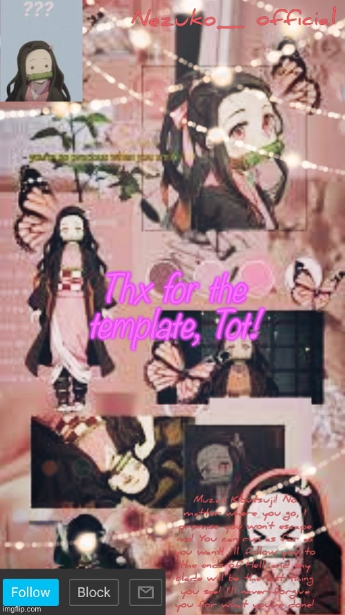 It’s so awesome | Thx for the template, Tot! | image tagged in nezuko_official's announcement template | made w/ Imgflip meme maker
