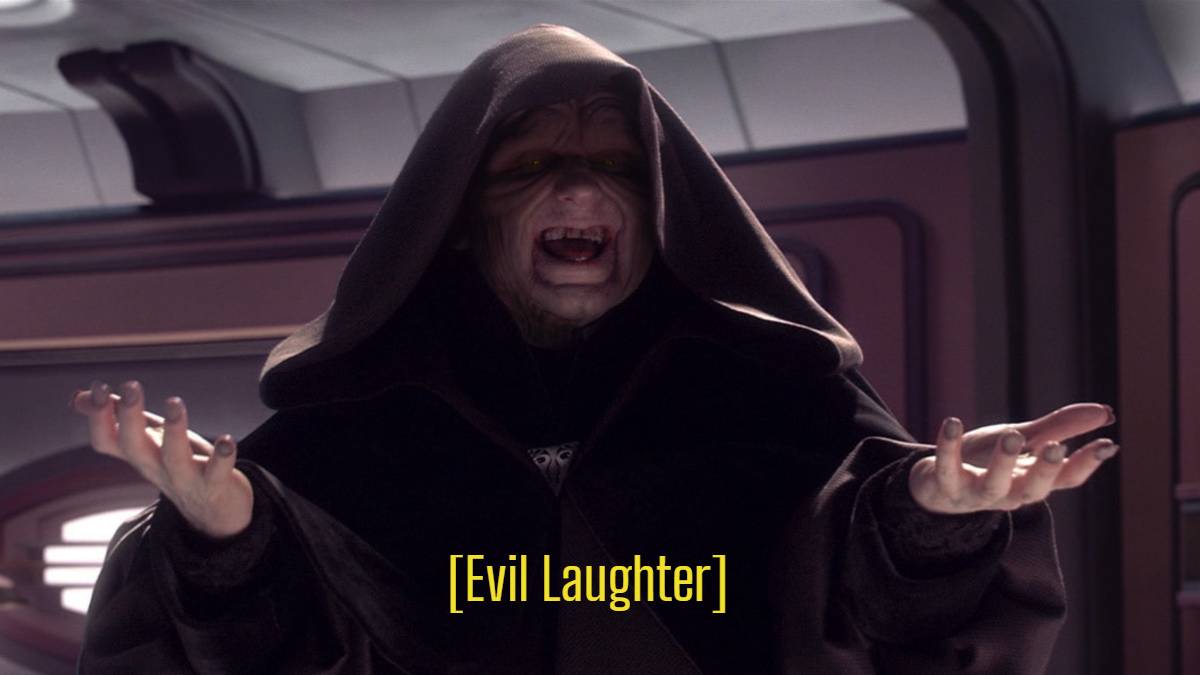 High Quality Evil laughter Blank Meme Template