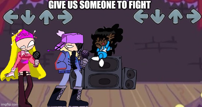 Blank Ms Night Funkin Battle (Improved) | GIVE US SOMEONE TO FIGHT | image tagged in blank ms night funkin battle improved | made w/ Imgflip meme maker