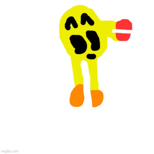 The weird shoulder Pac-Man I ever made | image tagged in memes,blank transparent square | made w/ Imgflip meme maker