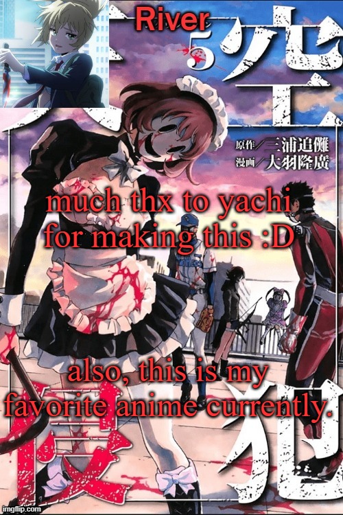 much thx to yachi for making this :D; also, this is my favorite anime currently. | made w/ Imgflip meme maker
