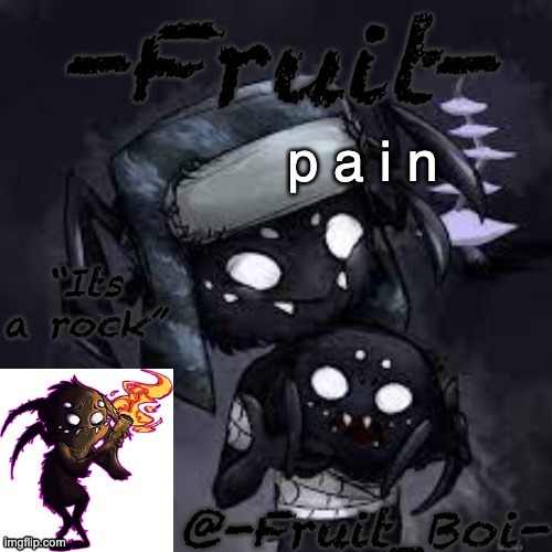 p a i n | image tagged in webber announcement made by nezuko_official | made w/ Imgflip meme maker