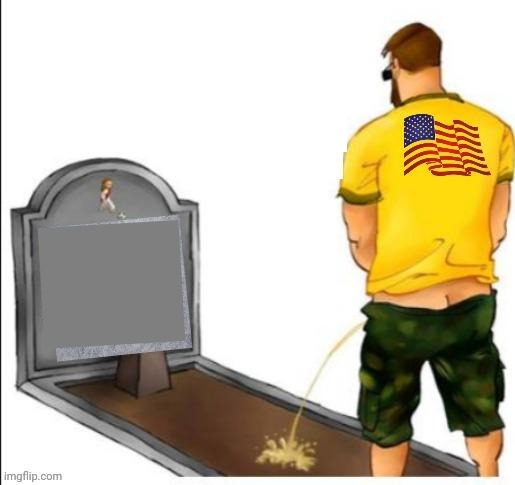 Pissing on a Grave Template | image tagged in cemetery | made w/ Imgflip meme maker