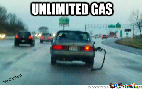 Unlimited gas Blank Meme Template