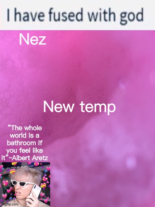 Nez’s weird Albert temp | New temp | image tagged in nez s weird albert temp | made w/ Imgflip meme maker