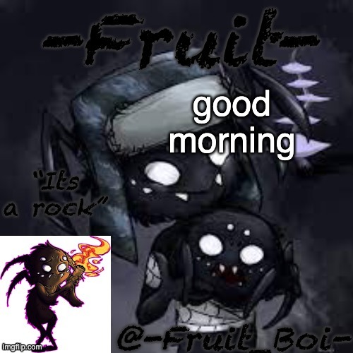 good morning | image tagged in webber announcement made by nezuko_official | made w/ Imgflip meme maker