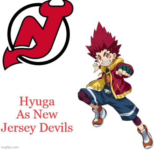Hyuga As Jersey Devils | Hyuga As New Jersey Devils | image tagged in blank white template | made w/ Imgflip meme maker