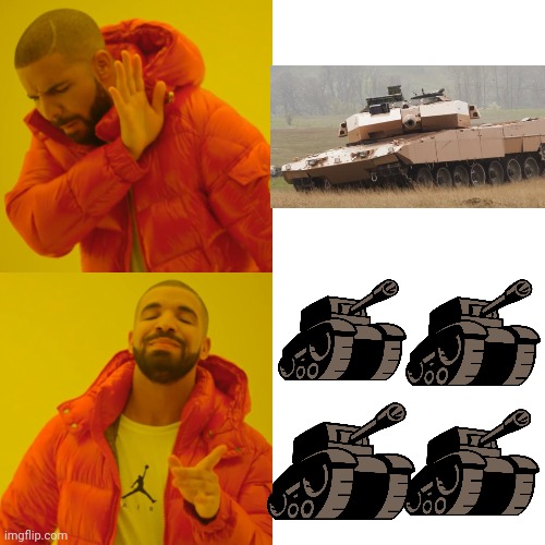 Army of Newgrounds Tanks! | image tagged in memes,drake hotline bling,newgrounds tank,funny,newgrounds | made w/ Imgflip meme maker