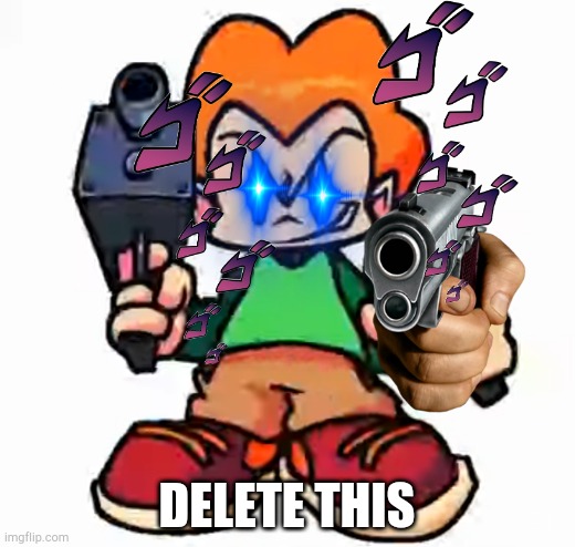 Pico wants you to delete that hentai (for hentai haters) Blank Meme Template