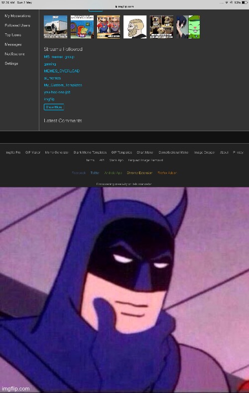image tagged in batman thinking | made w/ Imgflip meme maker