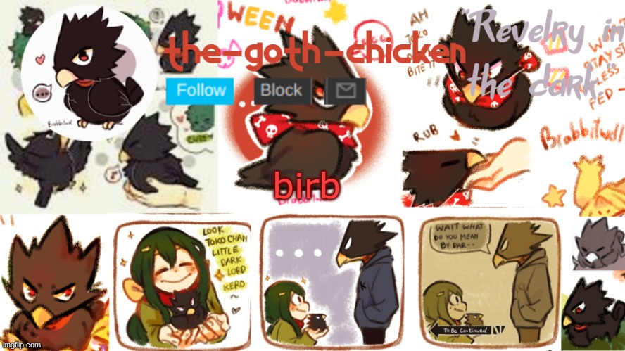 the-goth-chicken's announcement template 16 | birb | image tagged in the-goth-chicken's announcement template 16 | made w/ Imgflip meme maker