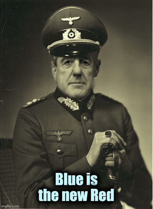 Good Guy Mueller | Blue is the new Red | image tagged in good guy mueller | made w/ Imgflip meme maker