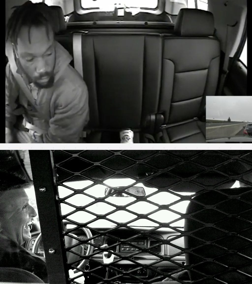 Back seat of a Cop Car Blank Meme Template