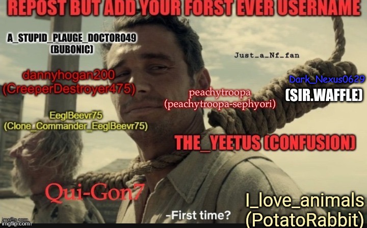(SIR.WAFFLE); Dark_Nexus0629 | made w/ Imgflip meme maker