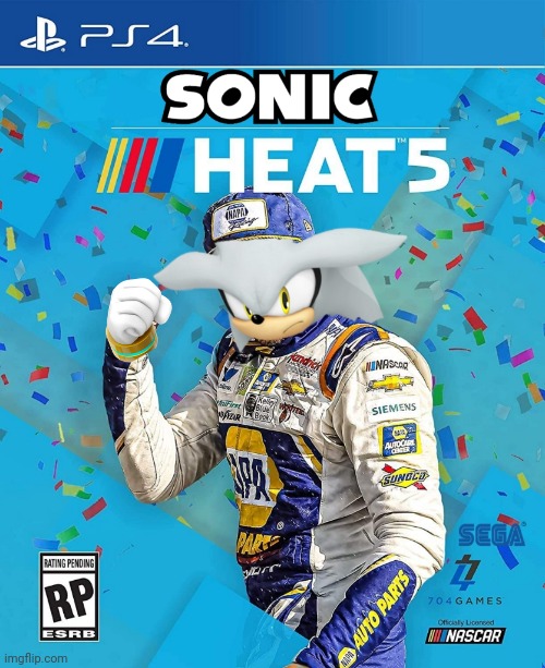 Well, I guess this will have to do. | image tagged in sonic the hedgehog,nascar,nascar heat 5,nascar mobius cup series | made w/ Imgflip meme maker